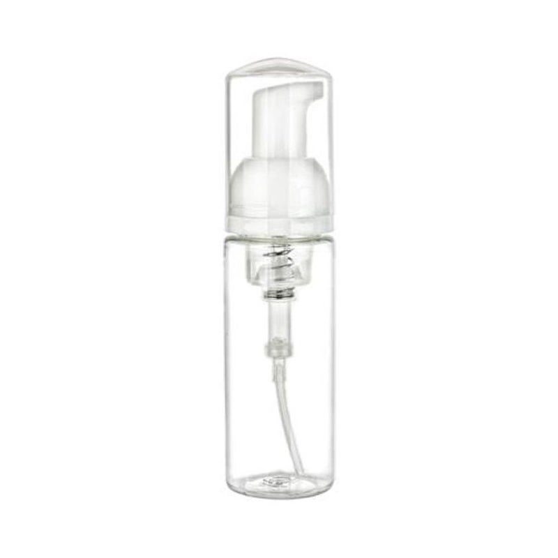 NaRaMax 1 Clear Plastic Foamer Bottle Pump Travel Size White Mini Dispenser 1.7 Oz - Image 2